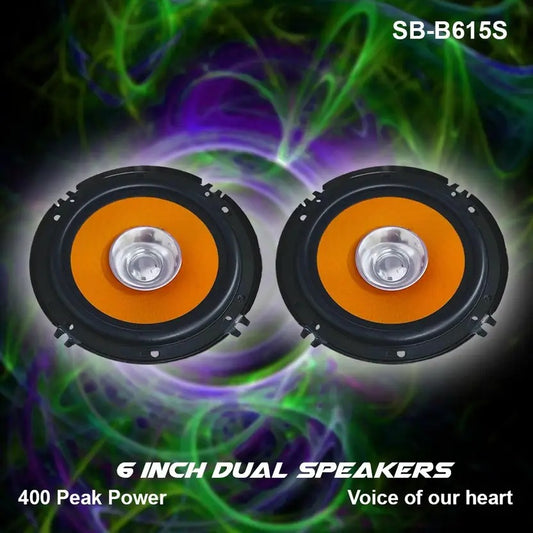 SB-B-615 6 INCH 400 W MAX DOOR SPEAKER WITH DUAL 2 Piece Speaker In BOX
